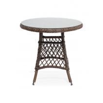  "Эспрессо" плетеный круглый стол, диаметр 80 см, цвет коричневый, фото 2 
