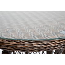  "Эспрессо" плетеный круглый стол, диаметр 80 см, цвет коричневый, фото 3 