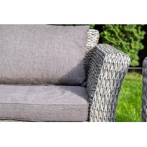 "Капучино" диван из искусственного ротанга (гиацинт) двухместный, цвет серый, фото 10 