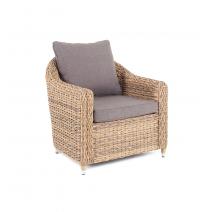  "Кон Панна" кресло из искусственного ротанга (гиацинт), цвет соломенный, фото 1 