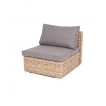  "Лунго" модуль диванный прямой с подушками, цвет соломенный (гиацинт), фото 2 