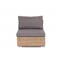  "Лунго" модуль диванный прямой с подушками, цвет соломенный (гиацинт), фото 3 
