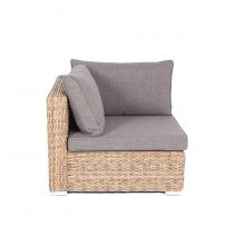  "Лунго" модуль диванный угловой с подушками, цвет соломенный (гиацинт), фото 2 