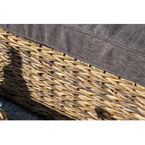  "Лунго" трансформирующийся диван из искусственного ротанга (гиацинт), цвет соломенный, фото 10 