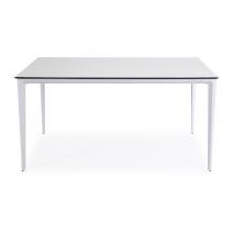  "Малага" обеденный стол из HPL 140х80см, цвет молочный, каркас белый, фото 2 