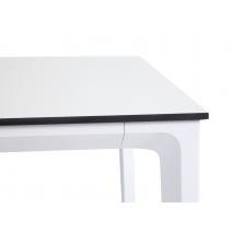  "Малага" обеденный стол из HPL 140х80см, цвет молочный, каркас белый, фото 4 