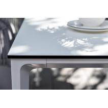  "Малага" обеденный стол из HPL 140х80см, цвет молочный, каркас белый, фото 12 