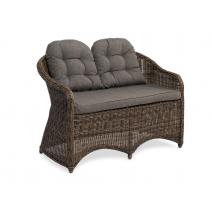  "Равенна" диван двухместный плетенный из ротанга, цвет коричневый, фото 3 