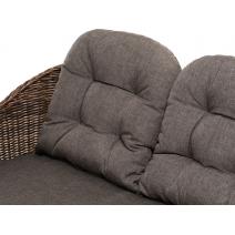  "Равенна" диван двухместный плетенный из ротанга, цвет коричневый, фото 5 