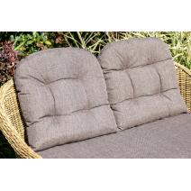  "Равенна" диван двухместный плетенный из ротанга, цвет соломенный, фото 13 