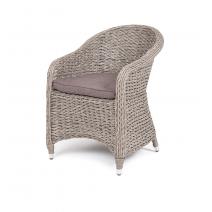  "Равенна" плетеное кресло из искусственного ротанга (гиацинт), цвет серый, фото 1 