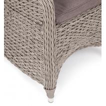  "Равенна" плетеное кресло из искусственного ротанга (гиацинт), цвет серый, фото 3 