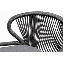  "Венето" обеденная группа на 6 персон со стульями "Милан", каркас темно-серый, роуп темно-серый, фото 8 