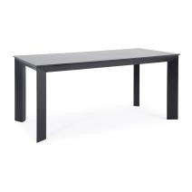  "Венето" обеденный стол из HPL 160х80см, цвет "серый гранит", каркас черный, фото 3 