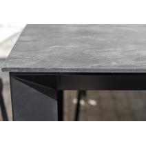  "Венето" обеденный стол из HPL 160х80см, цвет "серый гранит", каркас черный, фото 11 
