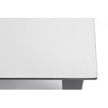  "Канны" журнальный столик из HPL 95х60, H40, каркас "серый графит", цвет столешницы "молочный", фото 4 