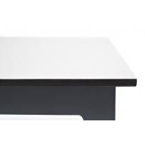  "Канны" журнальный столик из HPL 95х60, H40, каркас "серый графит", цвет столешницы "молочный", фото 5 