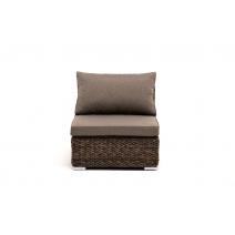  "Лунго" модуль диванный прямой с подушками, цвет коричневый (гиацинт), фото 2 