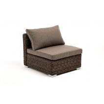  "Лунго" модуль диванный прямой с подушками, цвет коричневый (гиацинт), фото 3 