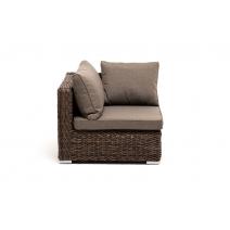  "Лунго" модуль диванный угловой с подушками, цвет коричневый (гиацинт), фото 2 