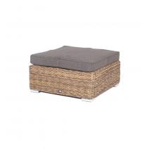  "Лунго" плетеная оттоманка с подушкой (гиацинт), цвет коричневый, фото 1 