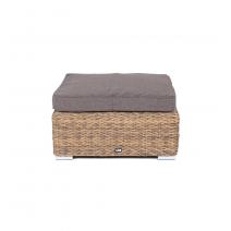  "Лунго" плетеная оттоманка с подушкой (гиацинт), цвет коричневый, фото 2 