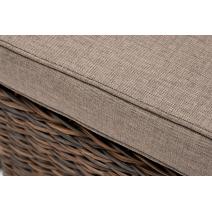  "Лунго" трансформирующийся диван из искусственного ротанга (гиацинт), цвет коричневый, фото 7 