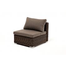  "Лунго" трансформирующийся диван из искусственного ротанга (гиацинт), цвет коричневый, фото 11 