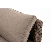 "Лунго" трансформирующийся диван из искусственного ротанга (гиацинт), цвет коричневый, фото 16 