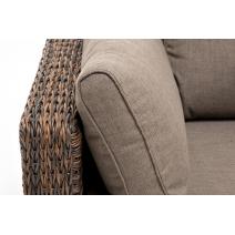  "Лунго" трансформирующийся диван из искусственного ротанга (гиацинт), цвет коричневый, фото 21 