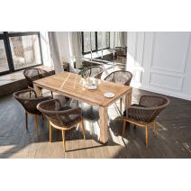  "Мадейра" обеденная группа на 6 персон, стулья "Марсель", роуп коричневый, фото 6 