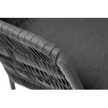  "Диего" обеденная группа на 4 персоны со стульями "Бордо" плетения колос, столешница "серый гранит", фото 10 