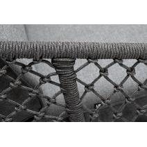  "Канны" лаунж-зона 4-местная из роупа узелкового плетения, каркас алюминий, роуп темно-серый, фото 11 