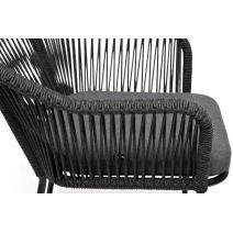  "Лион" обеденная группа на 4 персоны со стульями "Лион" темно-серый, круглый стол "серый гранит", фото 7 