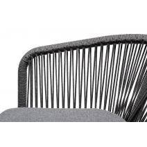  "Венето" обеденная группа на 6 персон со стульями "Марсель", каркас темно-серый, роуп темно-серый, фото 5 
