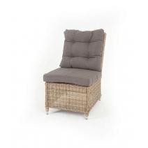  "Бергамо" плетеный центральный модуль дивана, цвет соломенный, фото 1 