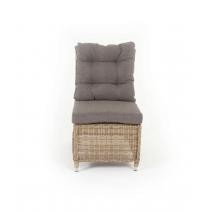  "Бергамо" плетеный центральный модуль дивана, цвет соломенный, фото 2 