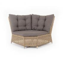  "Бергамо" плетеный угловой диванный модуль, цвет соломенный, фото 1 