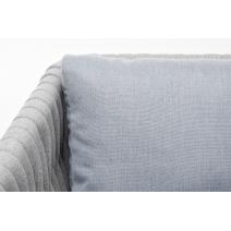  "Монако" кресло из роупа, каркас алюминий светло-серый, роуп светло-серый, ткань светло-серая, фото 7 