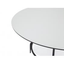  "Ницца" обеденный стол из HPL круглый Ø100см, цвет "молочный", фото 4 