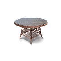  "Эспрессо" плетеный круглый стол, диаметр 118 см, цвет коричневый, фото 2 