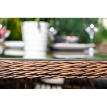  "Эспрессо" плетеный круглый стол, диаметр 150 см, цвет коричневый, фото 7 