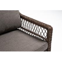  "Гранд Латте" диван трехместный из искусственного ротанга, цвет коричневый, фото 8 