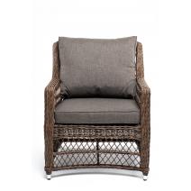  "Гранд Латте" кресло из искусственного ротанга, цвет коричневый, фото 2 
