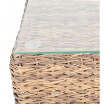  "Кон Панна" столик журнальный из искусственного ротанга (гиацинт), цвет соломенный, фото 2 