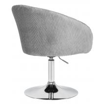  Кресло дизайнерское DOBRIN EDISON, серый велюр (1922-19), фото 4 