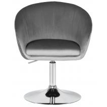  Кресло дизайнерское DOBRIN EDISON, серый велюр (1922-19), фото 6 