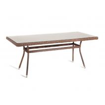  "Латте" плетеный стол из искусственного ротанга 200х90см, цвет коричневый, фото 3 