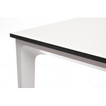  "Малага" обеденный стол из HPL 90х90см, цвет молочный, каркас белый, фото 4 