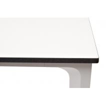  "Малага" обеденный стол из HPL 90х90см, цвет молочный, каркас белый, фото 5 
